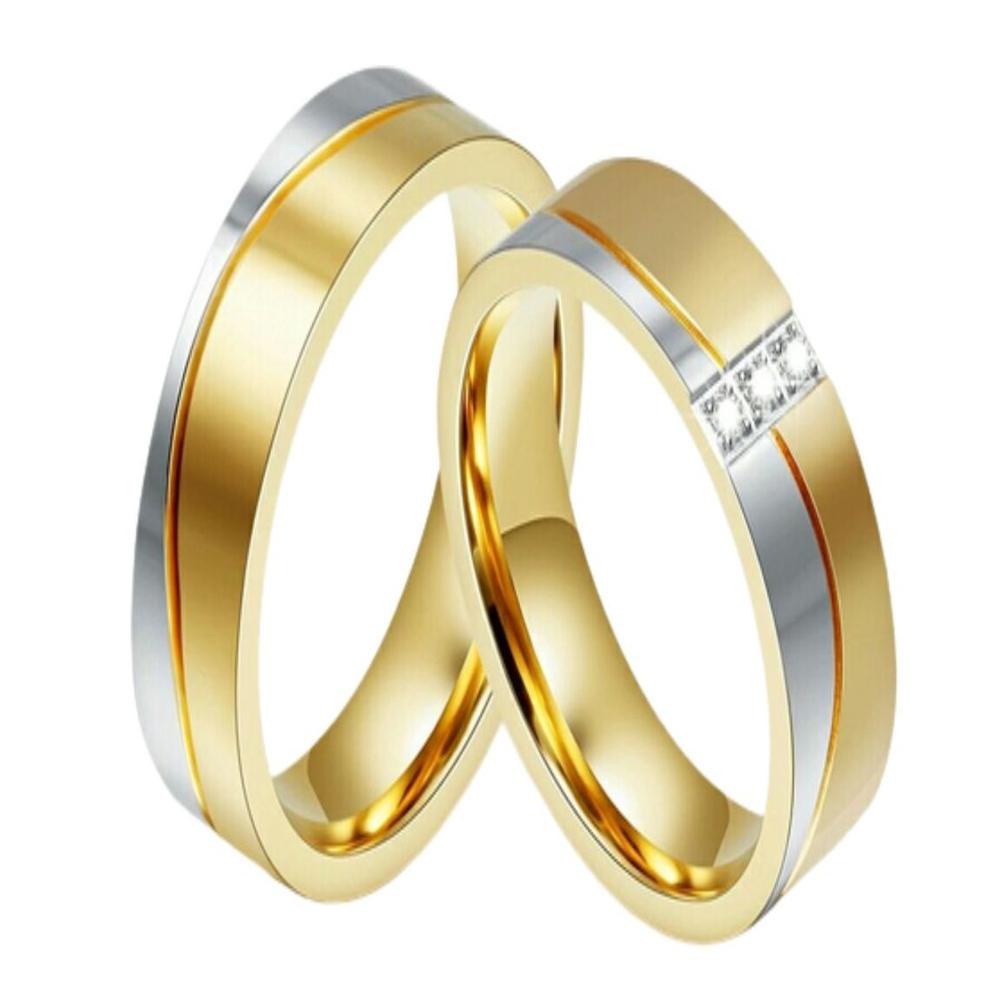 Anillo de Matrimonio Gold Dream Hombre Bañado Oro 18K - Genieka