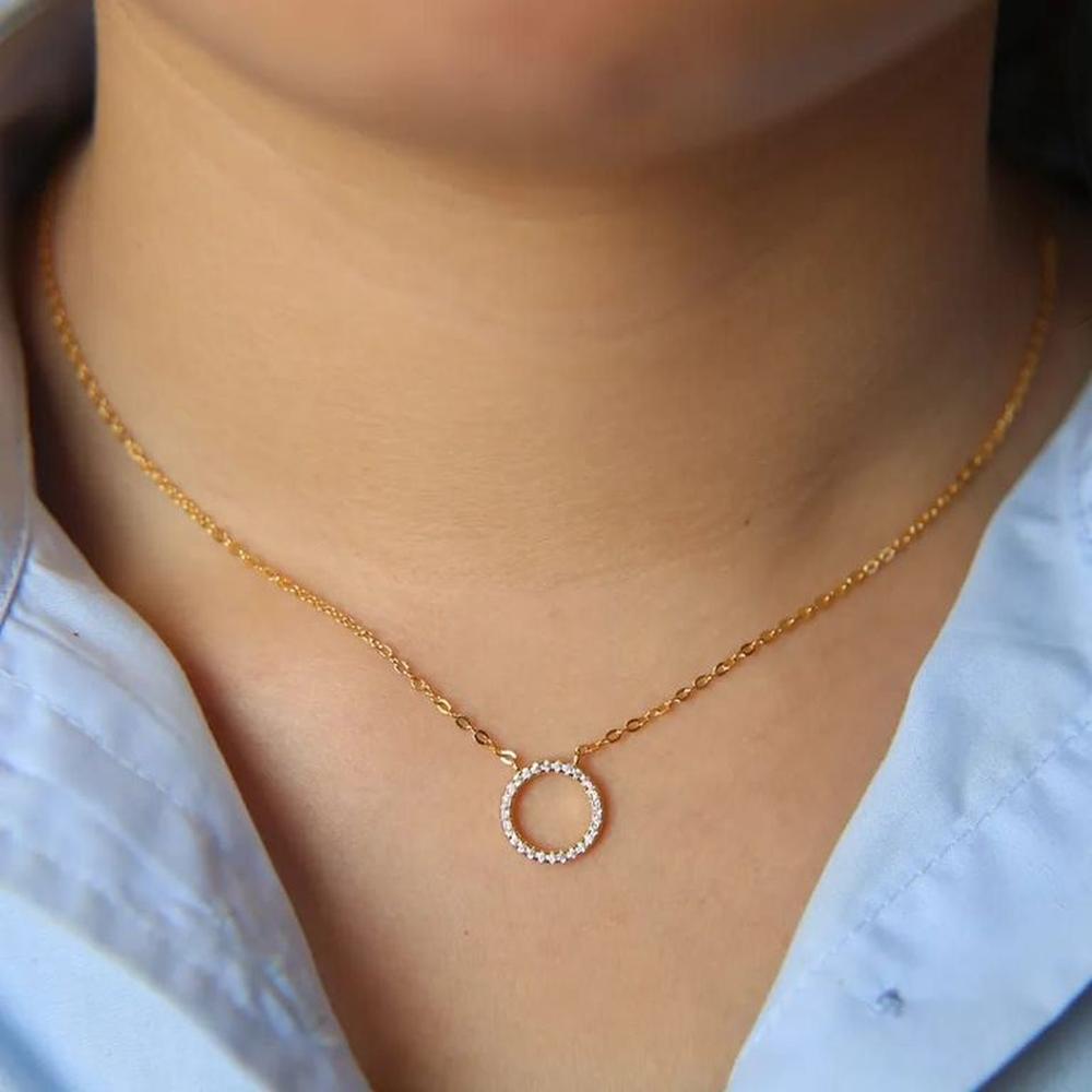 Pack de Joyas Circular Collar y Aretes Regalo Navidad - Genieka.