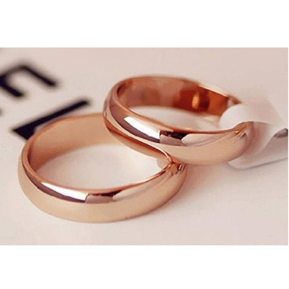 Aro Matrimonio Alianza Eternal Love Hombre Bañado Oro Novio Genieka