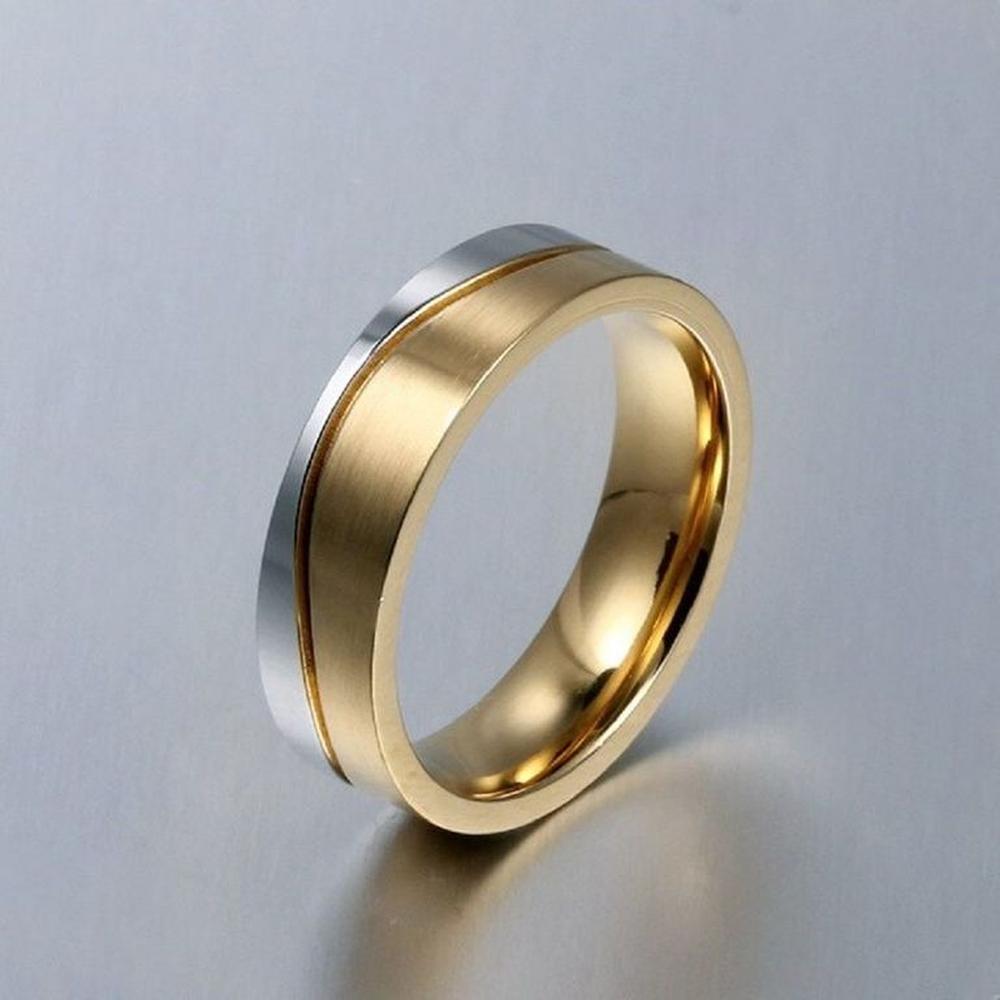 Anillo de Matrimonio Gold Dream Hombre Bañado Oro 18K Novio - Genieka