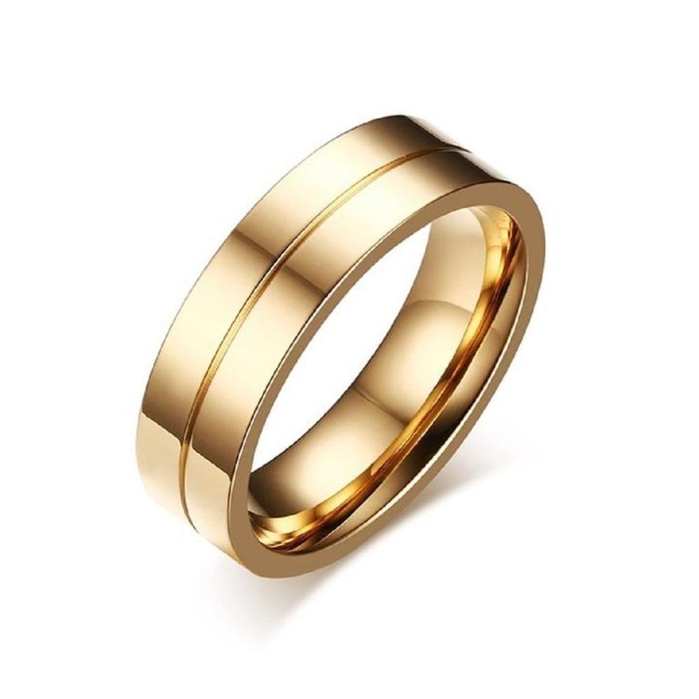 Anillo de Matrimonio Diamods Dream Hombre Bañado Oro 18K Novio Genieka