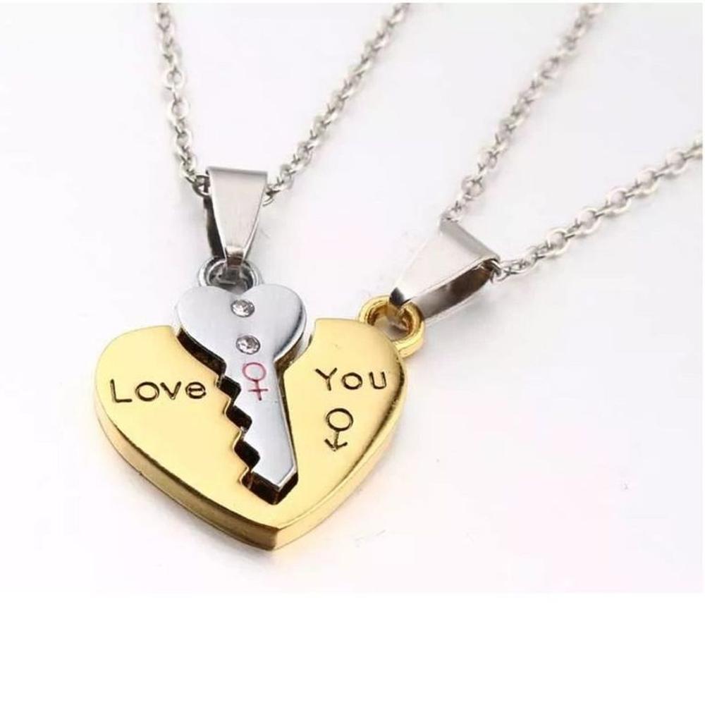 Set de Collares Key of Love Enamorados Novios Novios Genieka