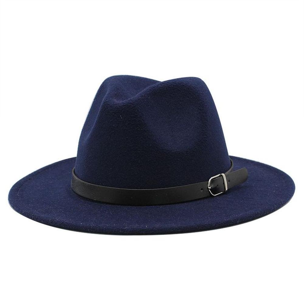 Sombrero Vaquero Unisex de Pana Azul Ala chica - 58cm