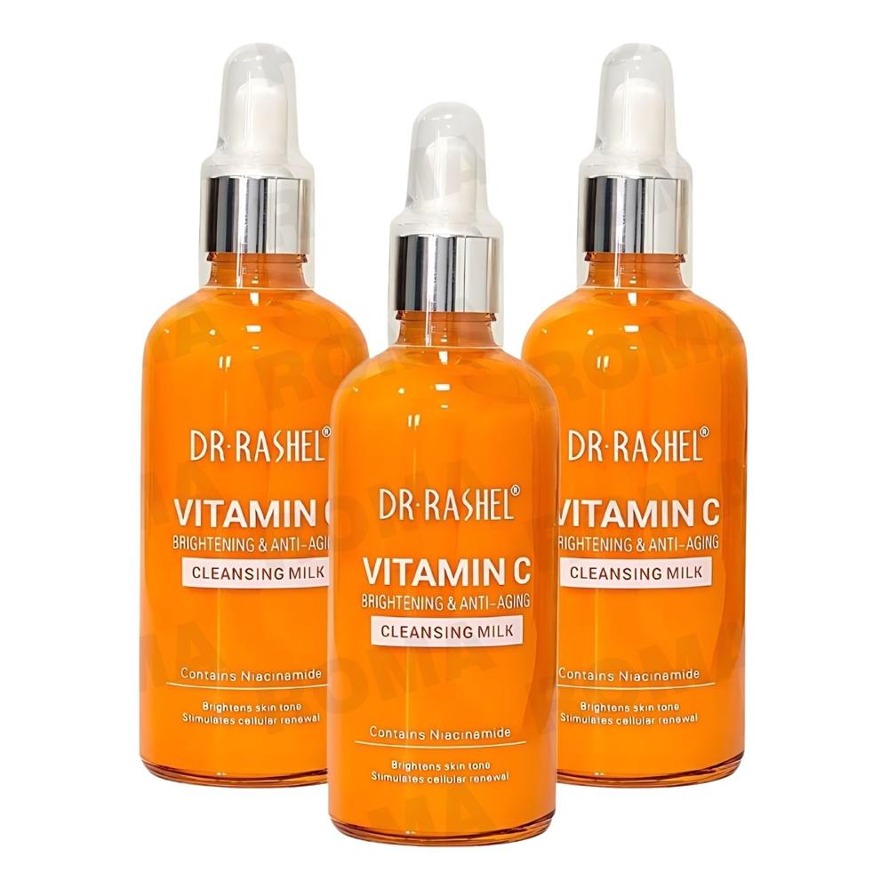 PACK 3 LECHE LIMPIADORA VITAMINA C 100ML DR RASHEL