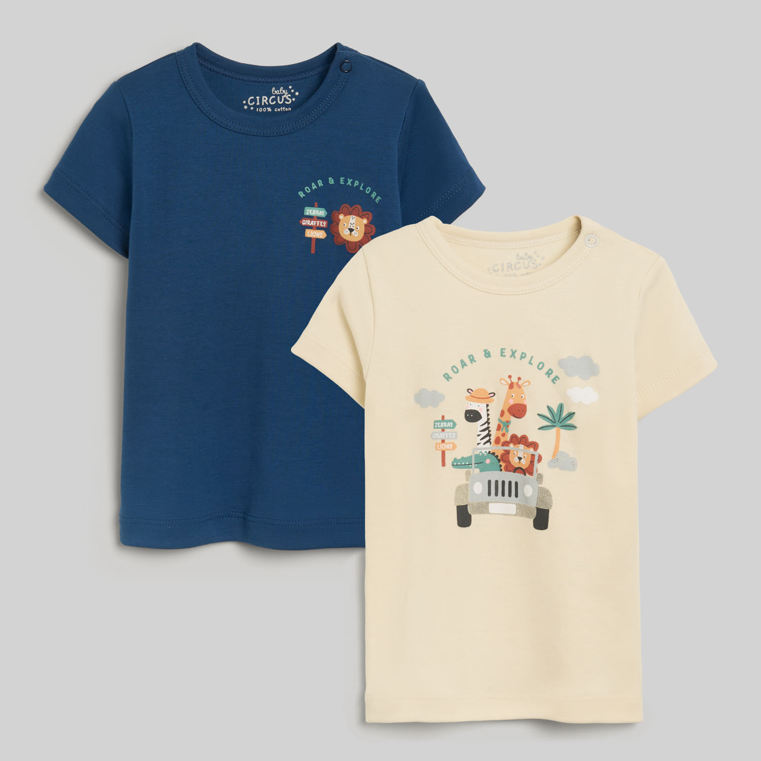 Pack X2 Polos Para Bebe Niño Baby Circus