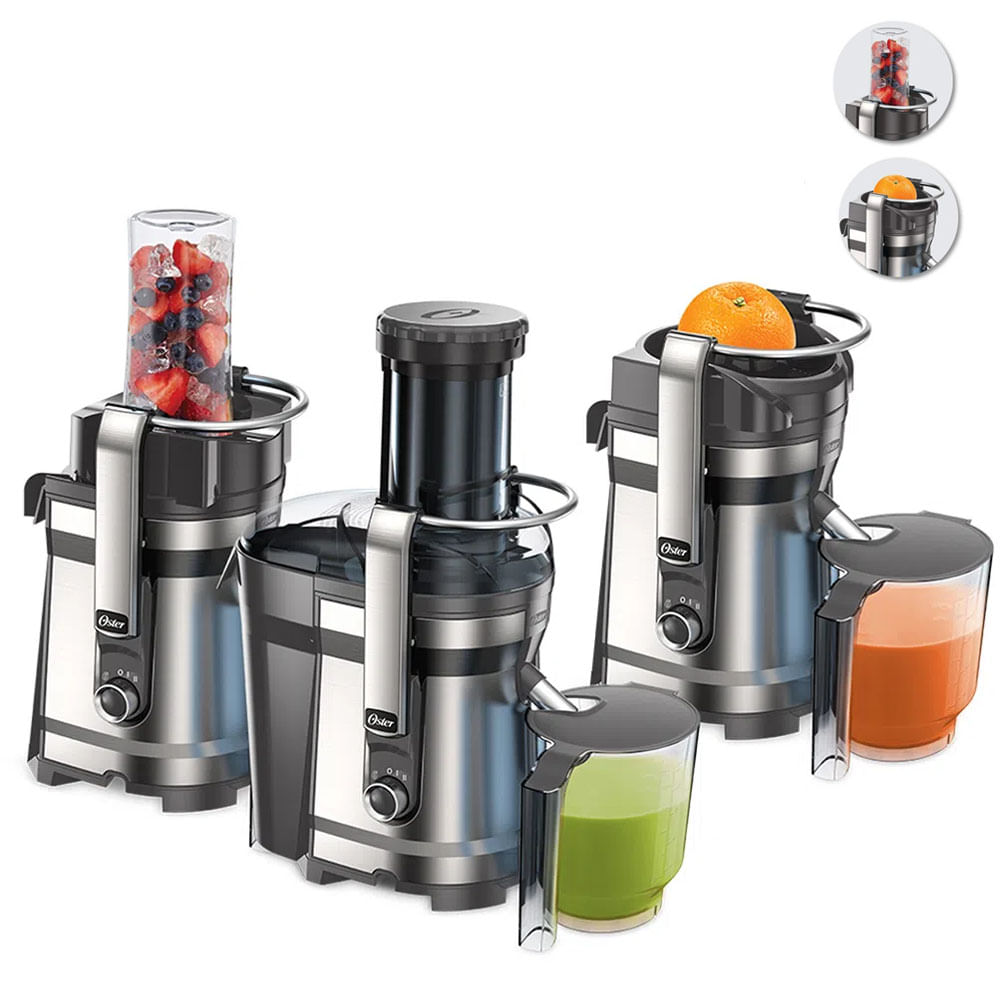 Extractor de Jugos 3 en 1 Oster FPSTJE318C 1000W Extractor de Jugos 3 en 1 Oster FPSTJE318C 1000W