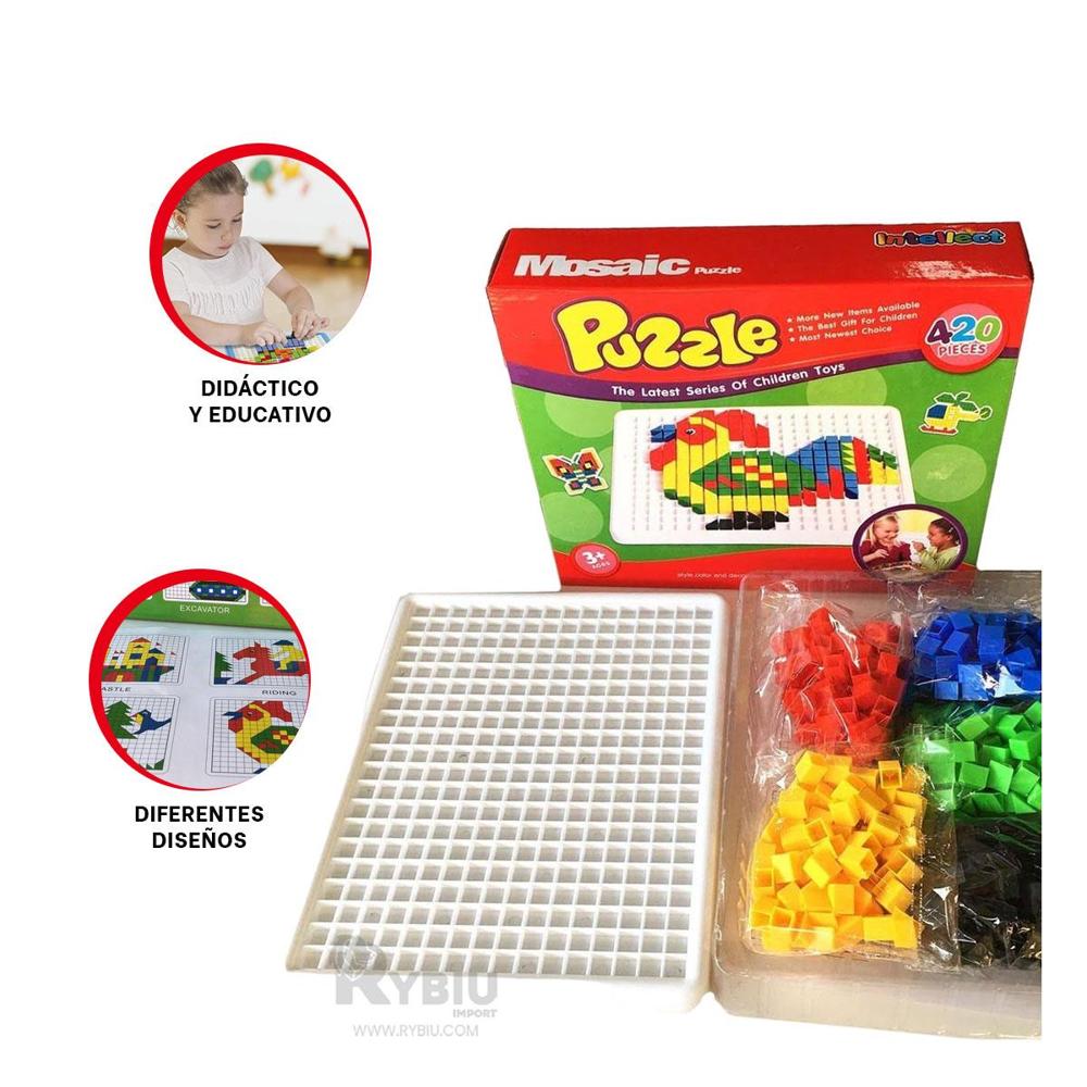 PUZZLE MOSAICO CREATIVO Y COLORIDO PARA NIÑOS 420 PIEZAS