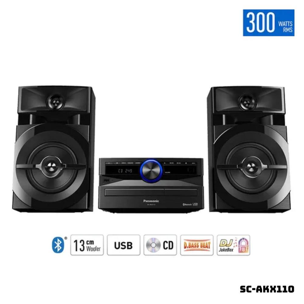 PARLANTES PANASONIC 300W MINI COMPONENTE SC-AKX110 PARLANTES PANASONIC 300W MINI COMPONENTE SC-AKX110
