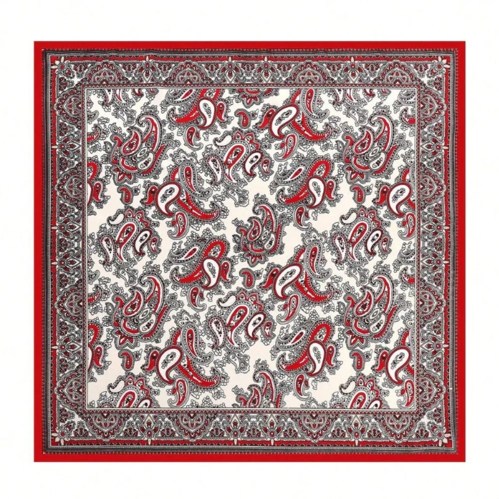 Pañoleta Bandana Pañuelo Sumaq Rojo de 90x90cm