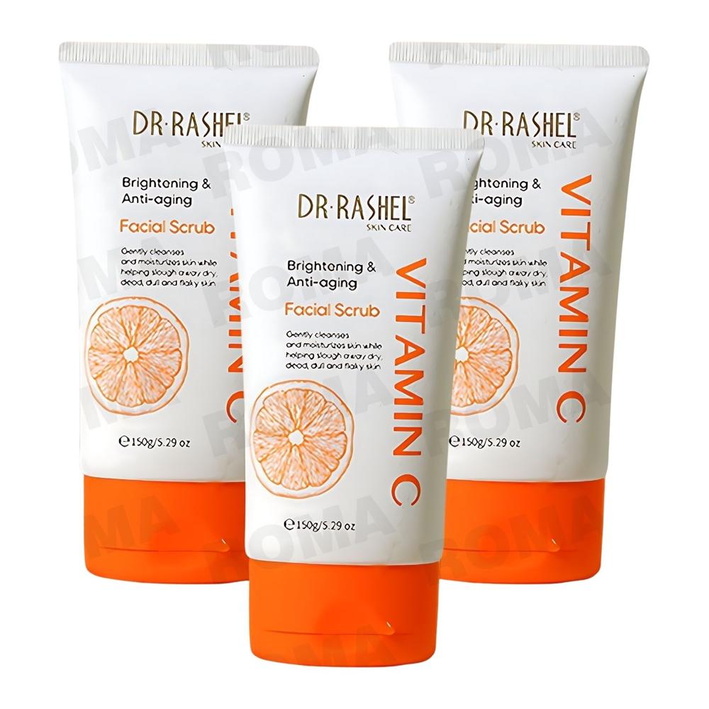 PACK 3 EXFOLIANTE FACIAL SCRUB VITAMINA C 150G DR RASHEL