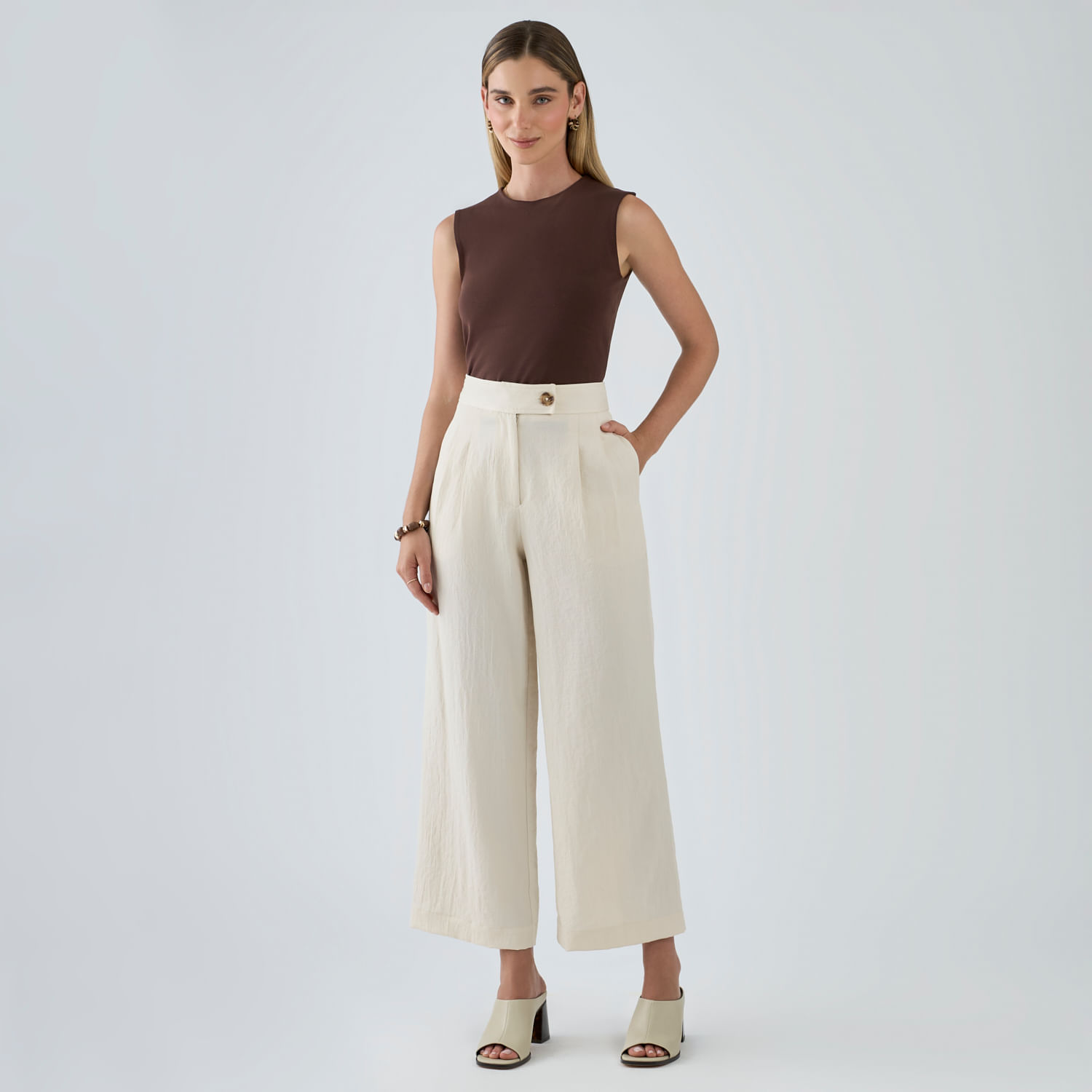 Pantalón Mujer Palazzo Malabar