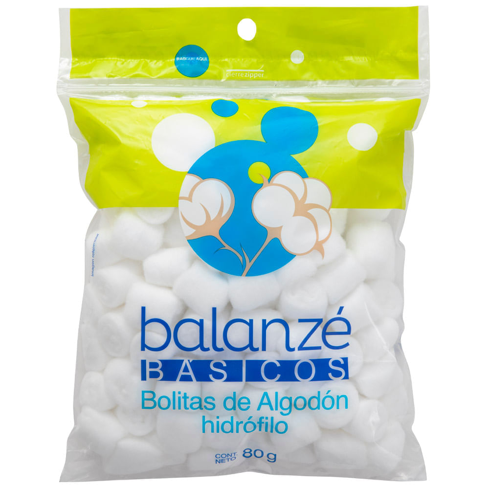 Algodón BALANZÉ Bolitas Bolsa 80g Algodón BALANZÉ Bolitas Bolsa 80g