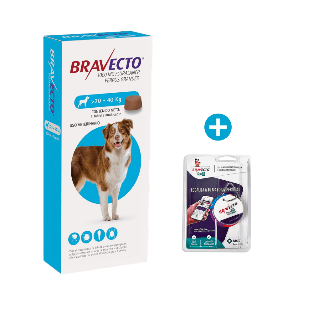 Antipulgas Bravecto para Perros de 20 a 40 Kg