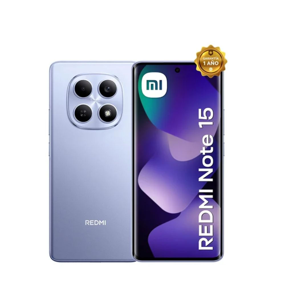 Celular Xiaomi Redmi Note 15 8GB RAM 256GB ROM Púrpura 108mp