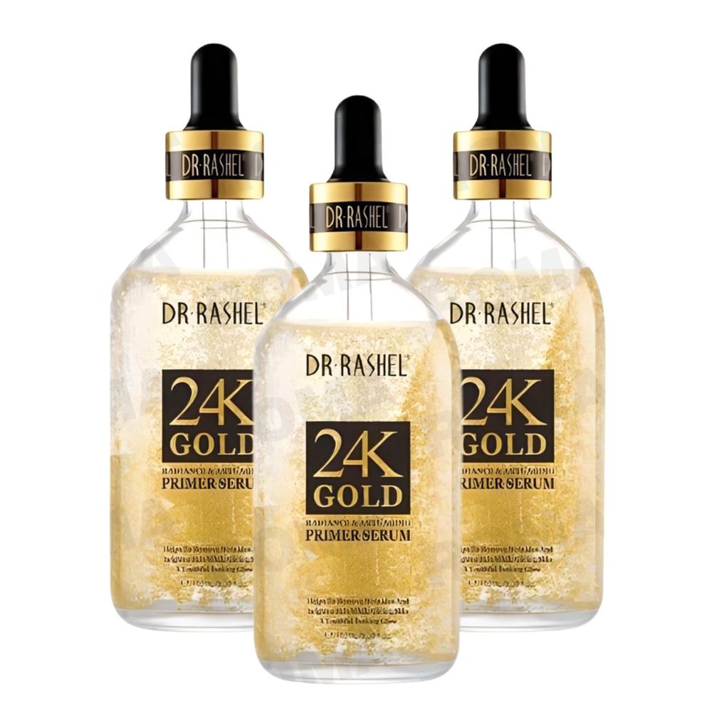 PACK 3 PRIMER SERUM 24K GOLD 100ML DR RASHEL