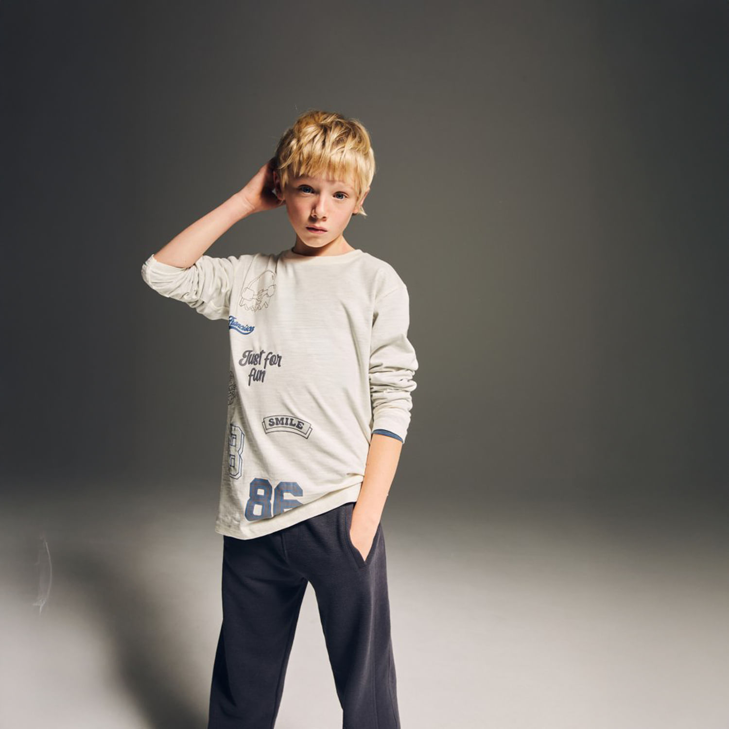 Polo Niño Sfera Multitecnica San Fra Blanco Hueso