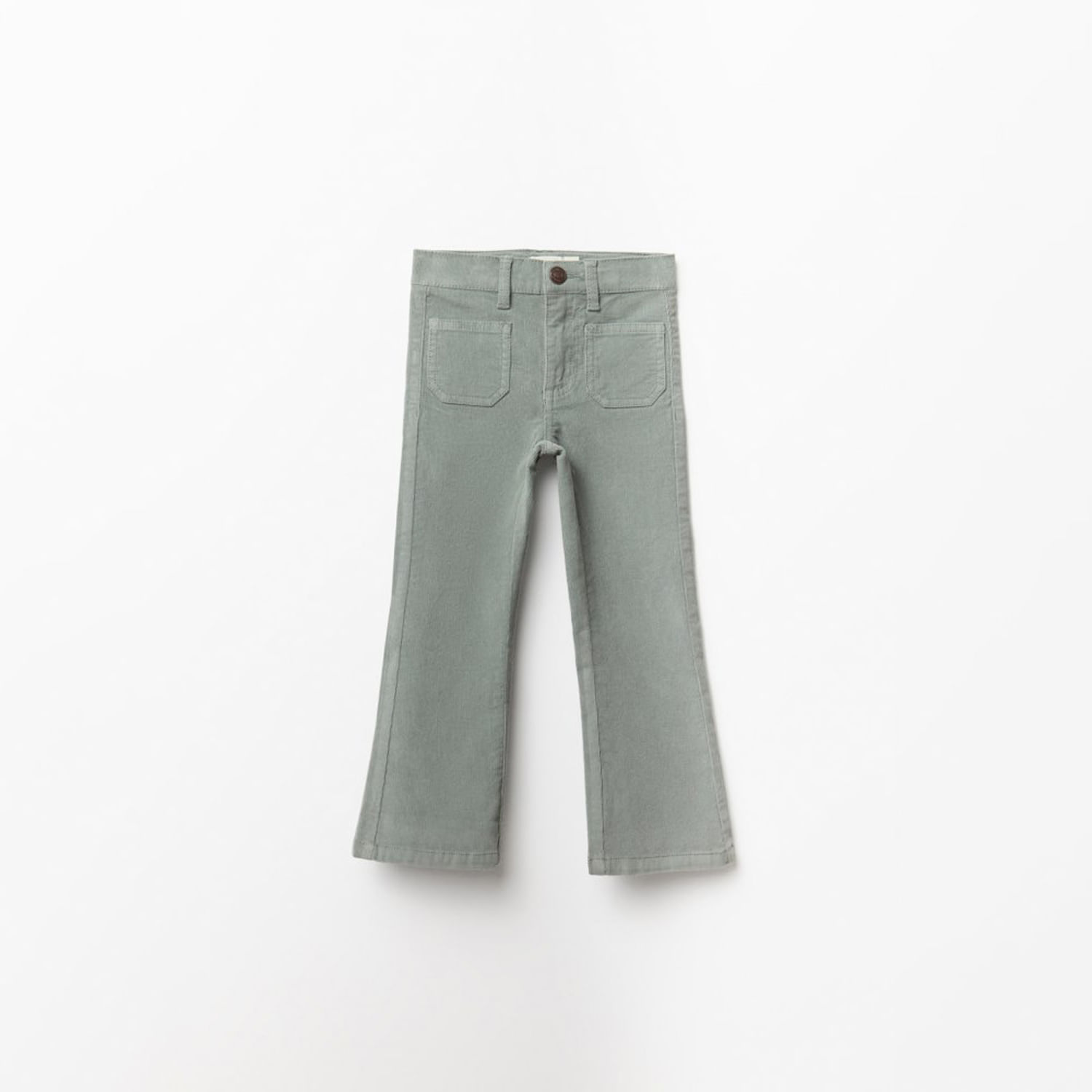 Pantalón Niña Sfera Pana Flare Verde