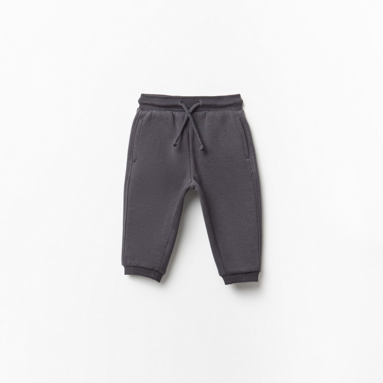 Pantalón Bebé Niño Sfera Jogger Felpa Bolsillo Gris