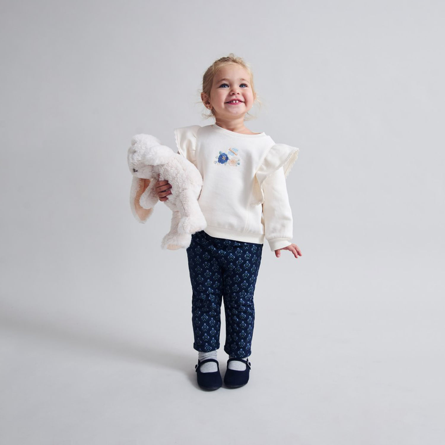 Polera Bebé Niña Sfera Volantes Bdo Crudo