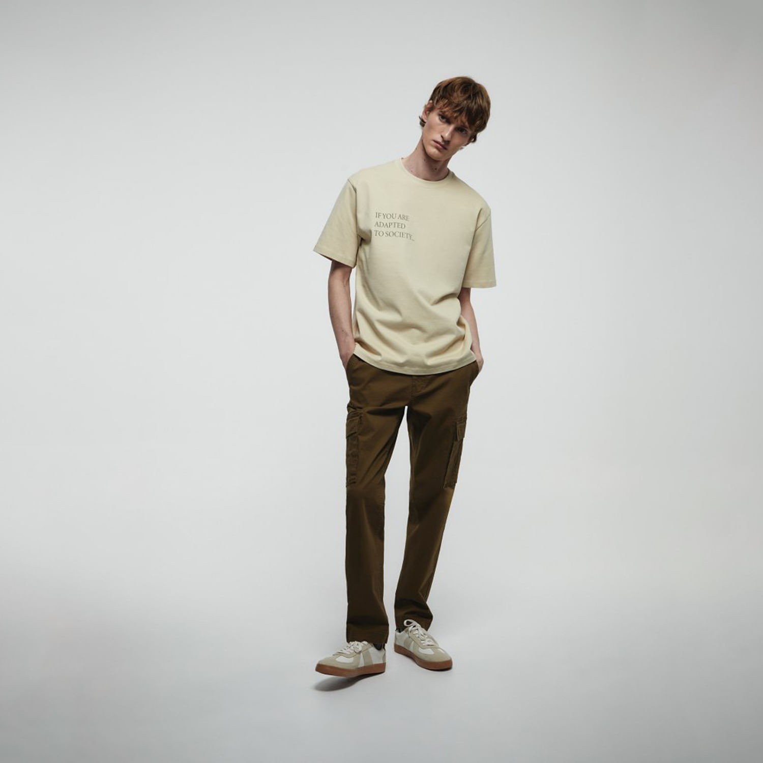 Polo Hombre Sfera You Are Sick Beige