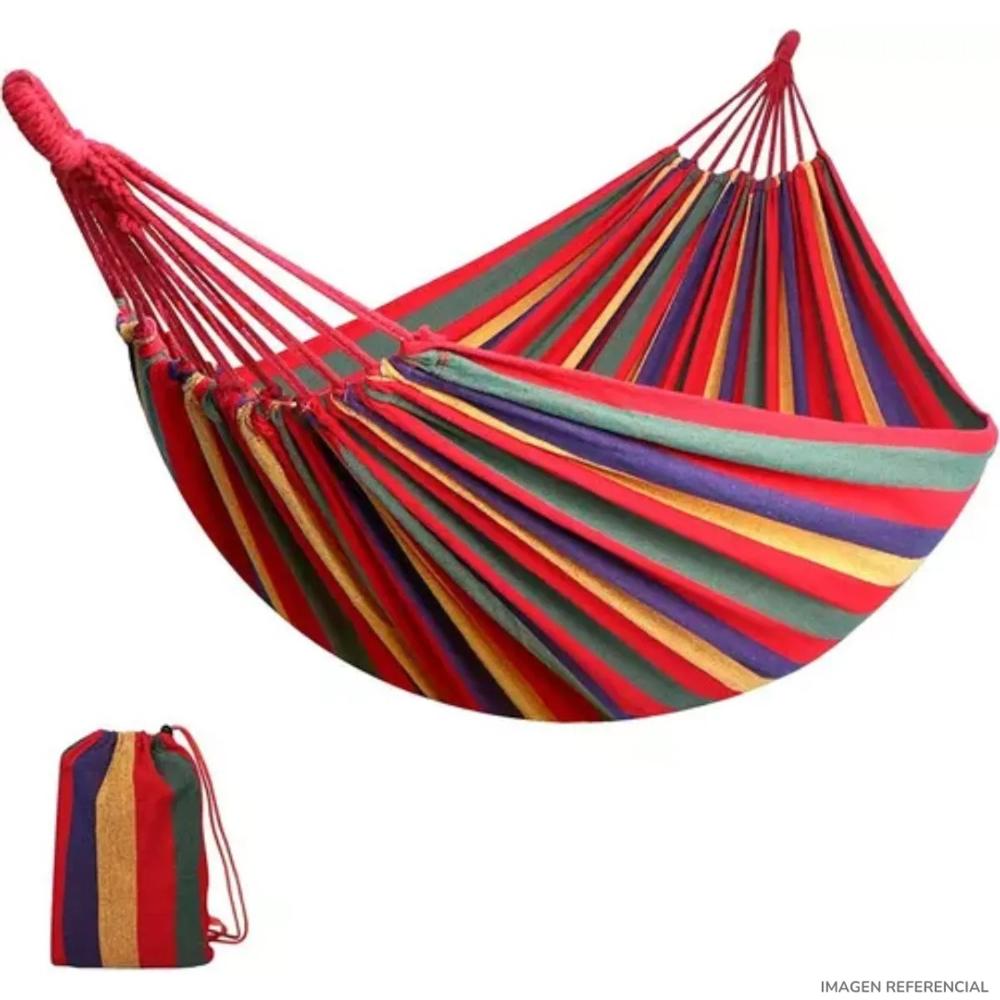 Hamaca Colgante Portátil con Funda - Multicolor