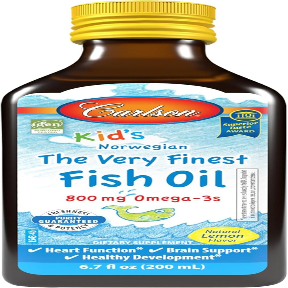 Aceite de Pescado Infantil Carlson Kids Norwegian The Very Finest Fish Oil