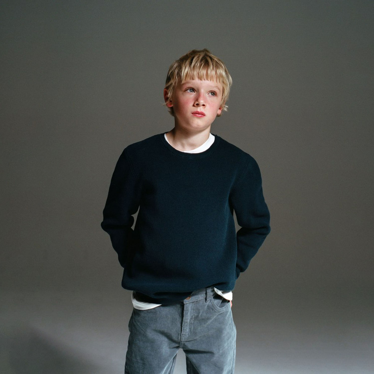 Chompa Niño Sfera Basico Azul Marino