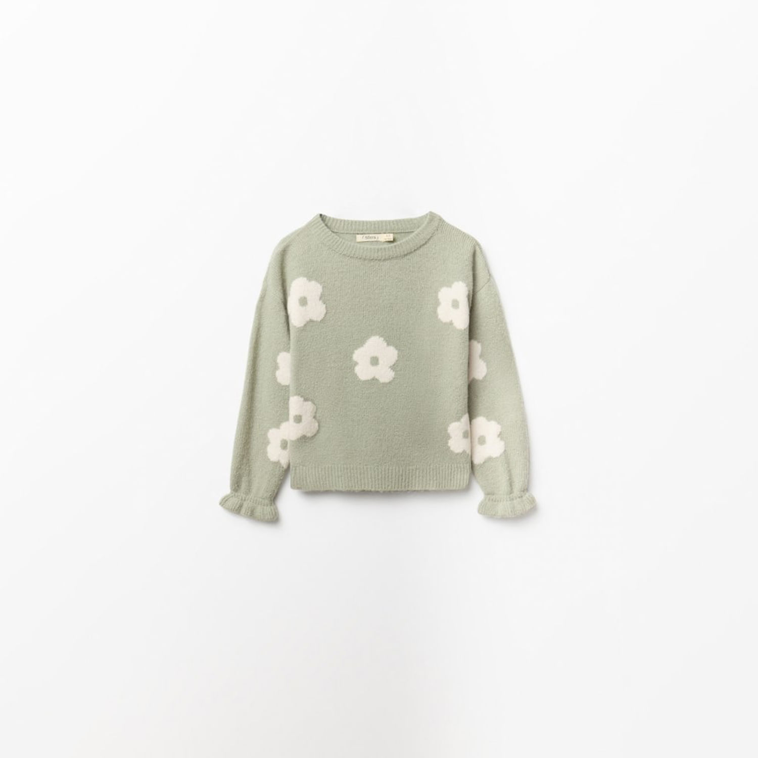 Chompa Niña Sfera Intarsias Aop Verde Pistacho