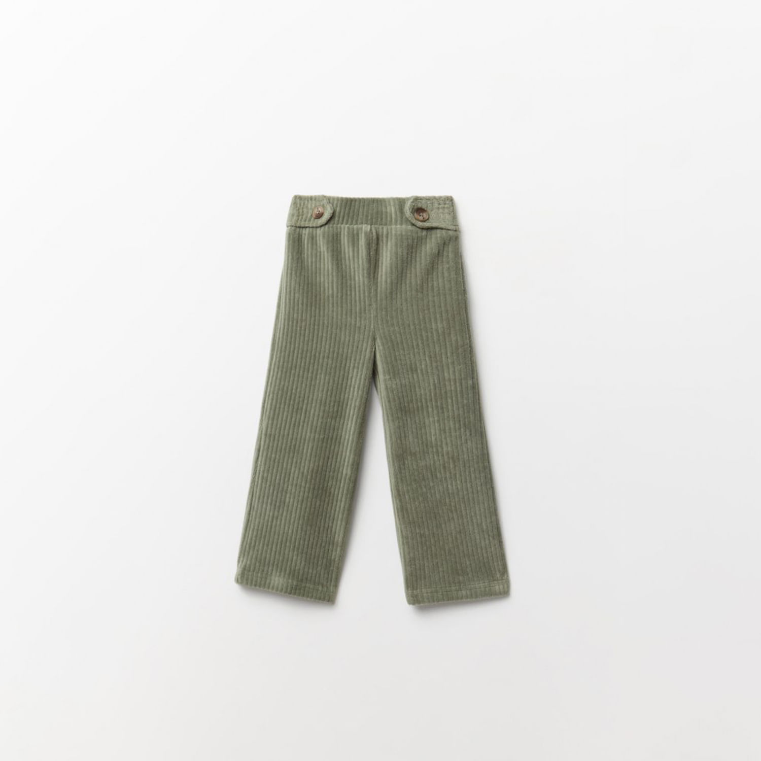 Pantalón Niña Sfera Ancho Velour Verde