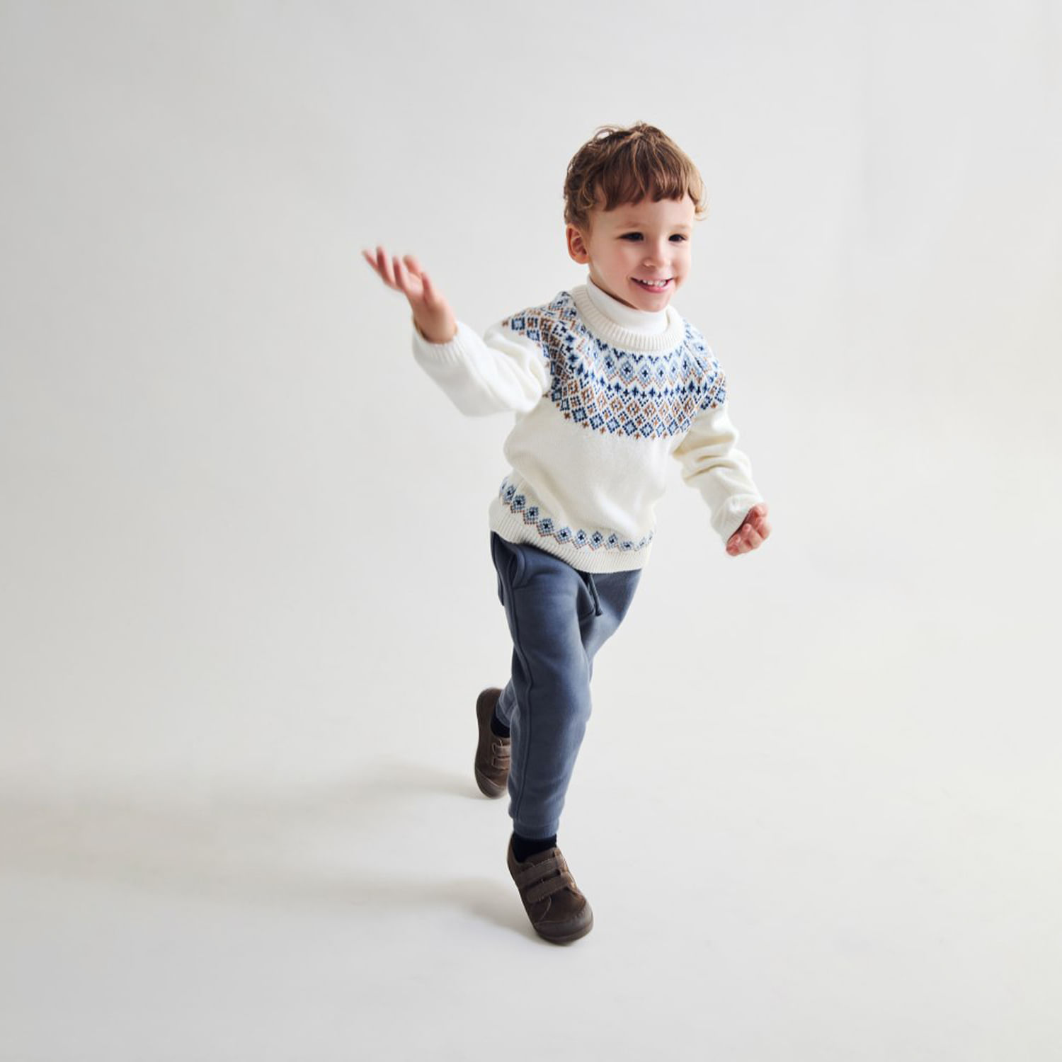 Pantalón Bebé Niño Sfera Jogger Felpa Bolsillo Azul Marino