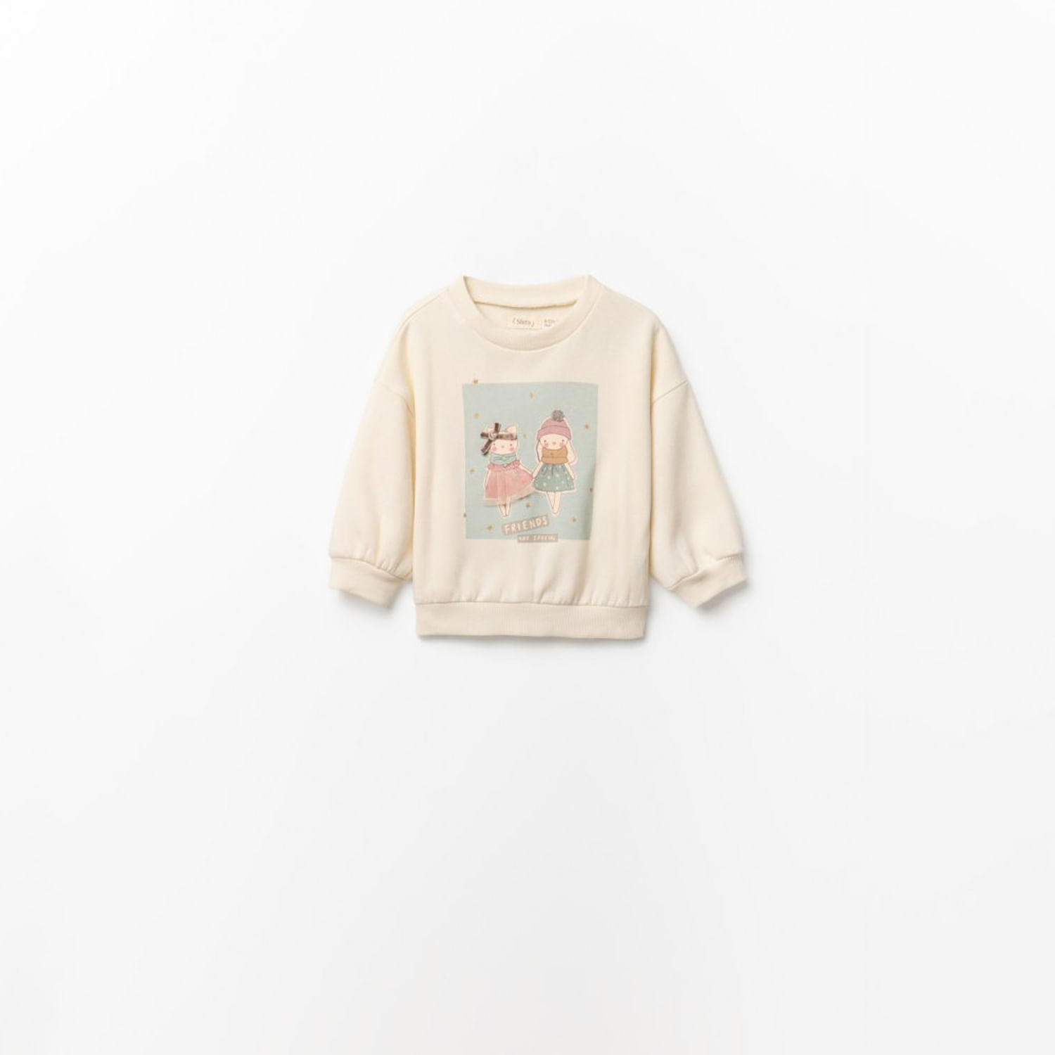 Polera Bebé Niña Sfera Amiguitas Crudo