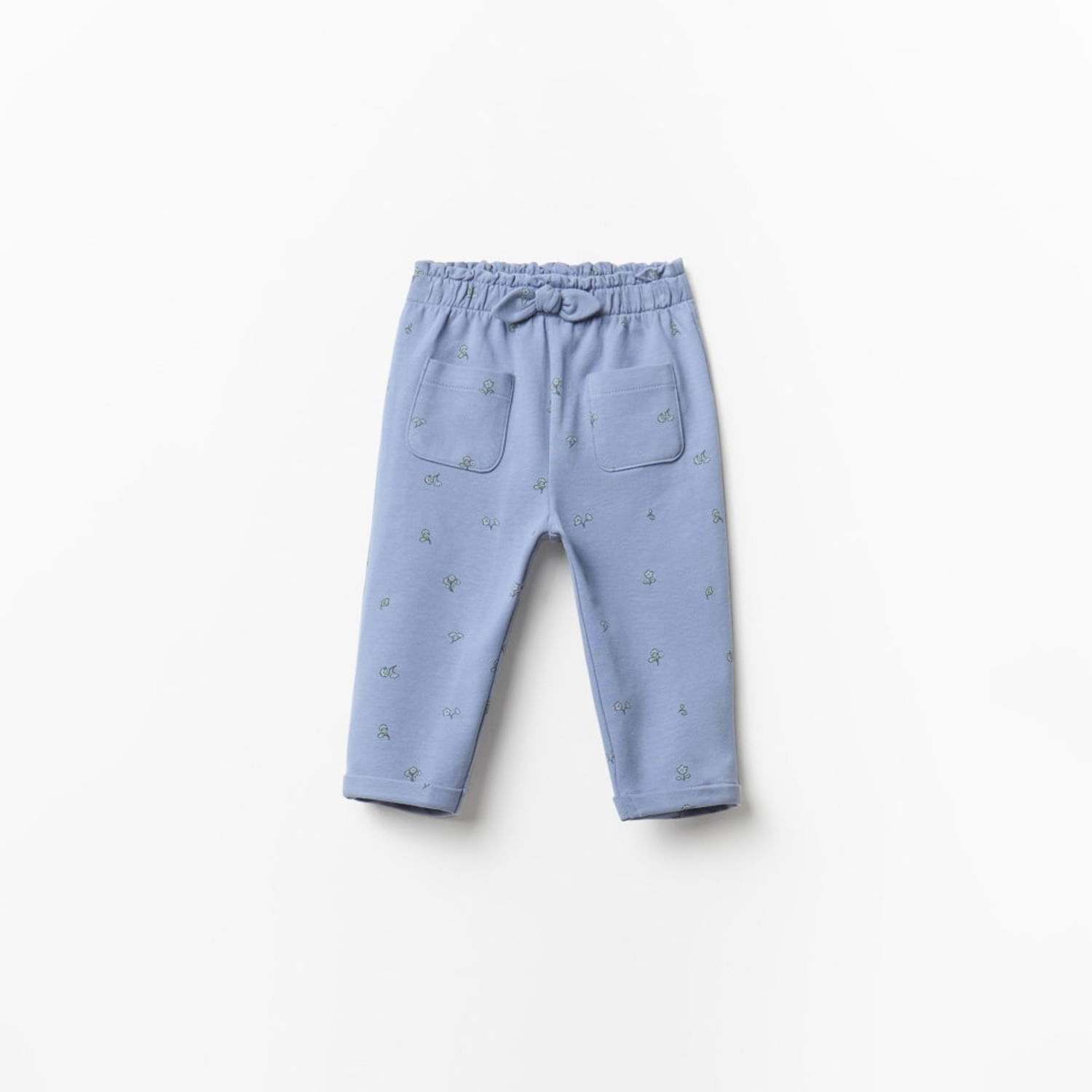 Pantalón Bebé Niña Sfera Flores Aop Azul