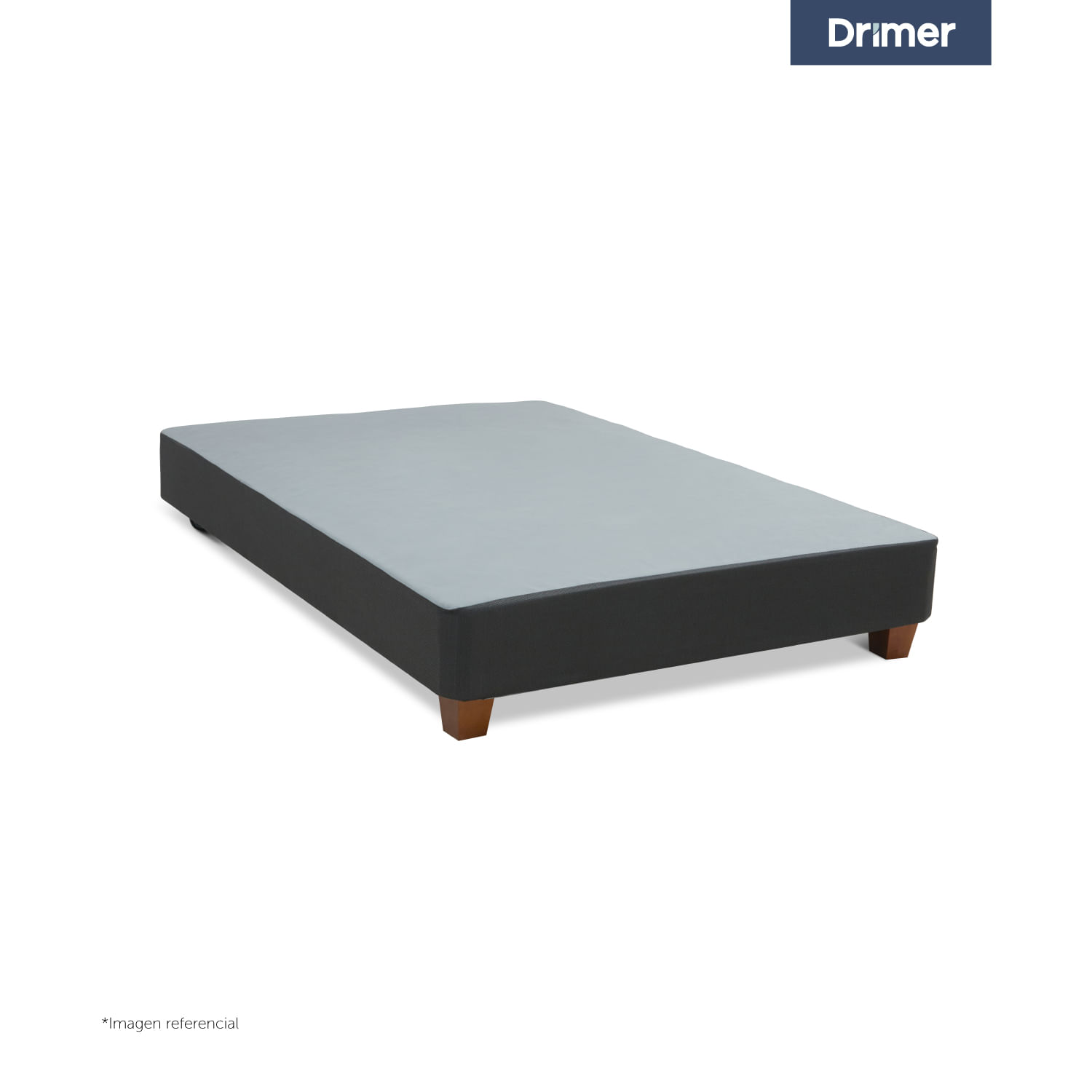 Box Tarima Americana 2 Plazas Gris