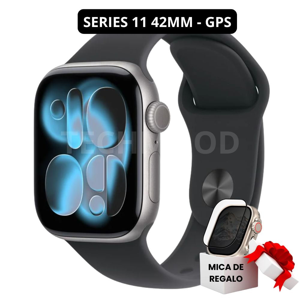 Apple Watch Series 11 Space Gray Aluminio GPS 42mm Sport Band Black Apple Watch Series 11 Space Gray Aluminio GPS 42mm Sport Band Black