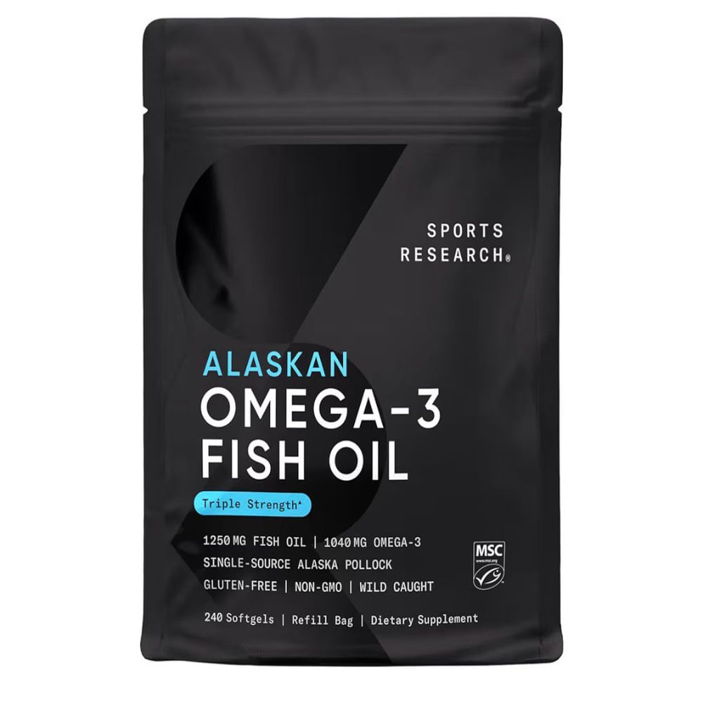 Sports Research Alaskan Omega-3 Fish Oil Triple Strength 240 Softgels