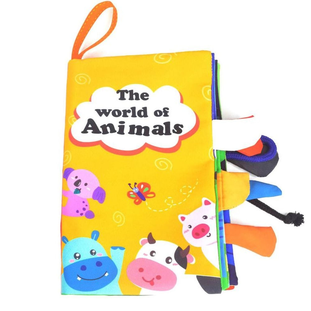 Libro Estimulación Niños Juguete Sensorial Animal World Verde