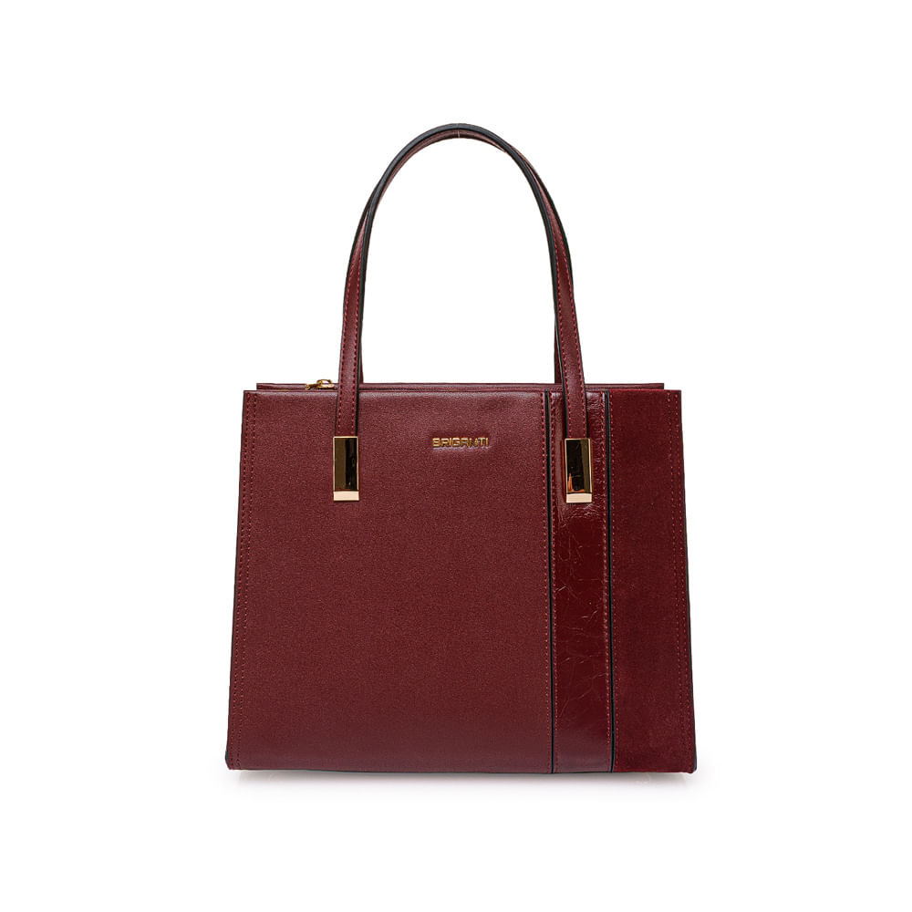 Cartera Briganti Satchel BRI-CS2501 Cherry