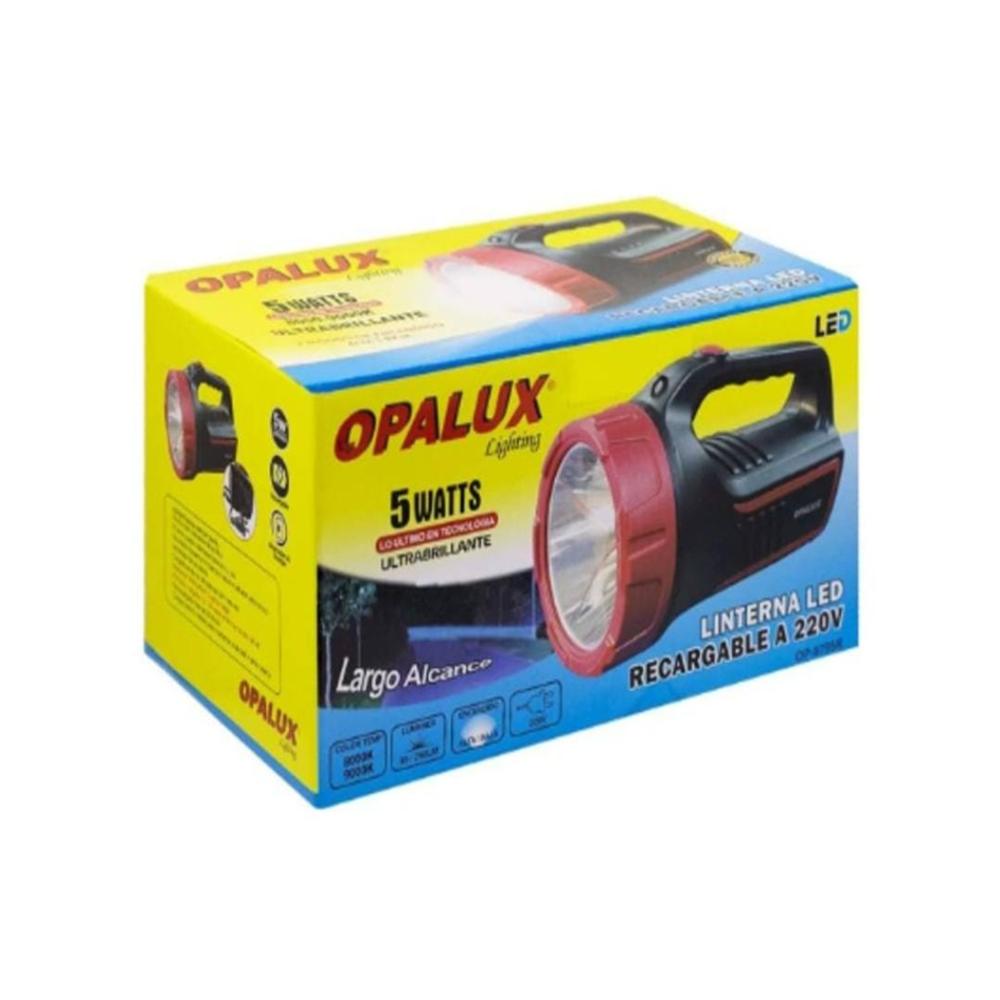 Linterna Recargable Opalux 5W Máximo Alcance y Brillo LED