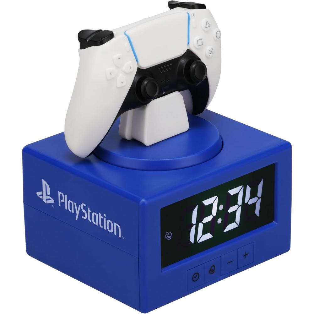 RELOJ DESPERTADOR LUZ NOCTURNA DUALSENSE PLAYSTATION PALADONE