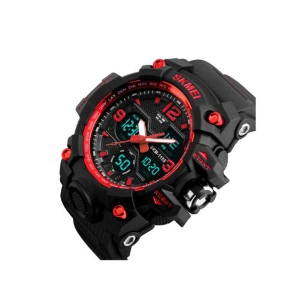Reloj Skmei 1155b Dual time Rojo Sport