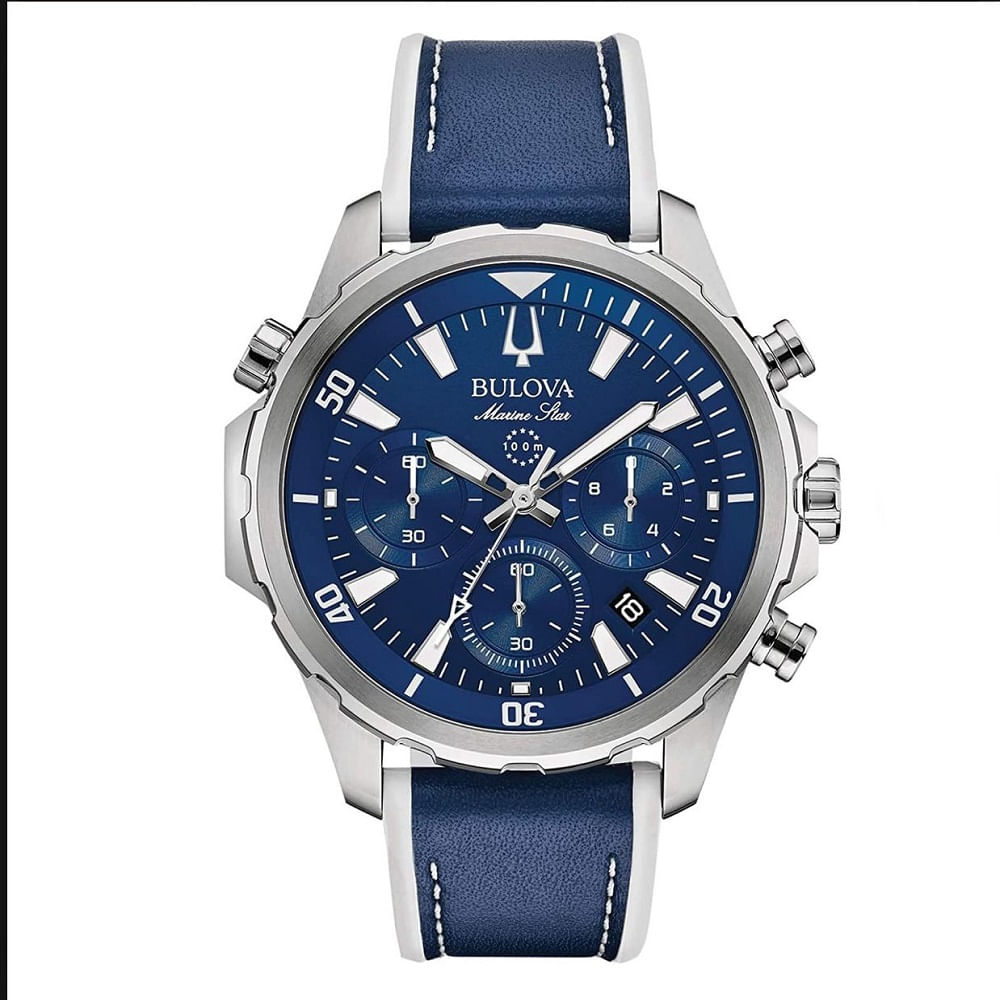 RELOJ BULOVA MARINE STAR AZUL CRONOGRAFO AZUL