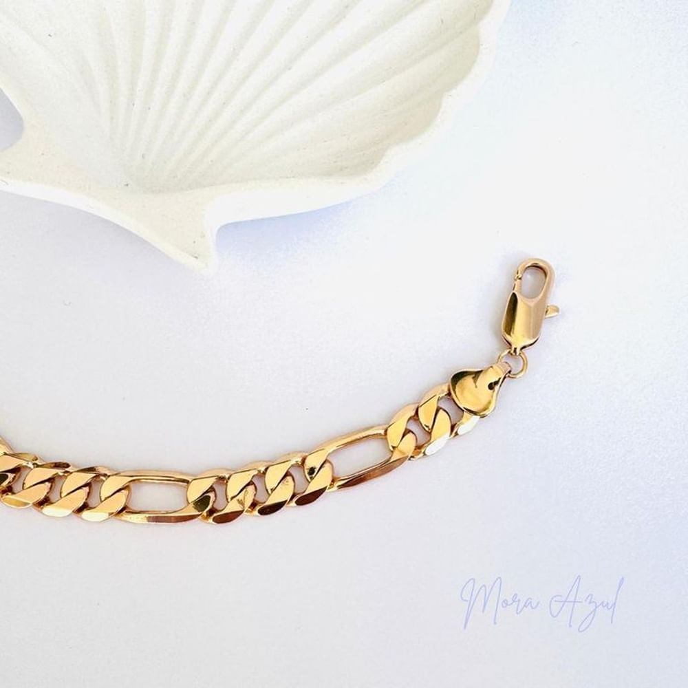 Cadena pulsera gruesa hombre - Joyas de Mora azul