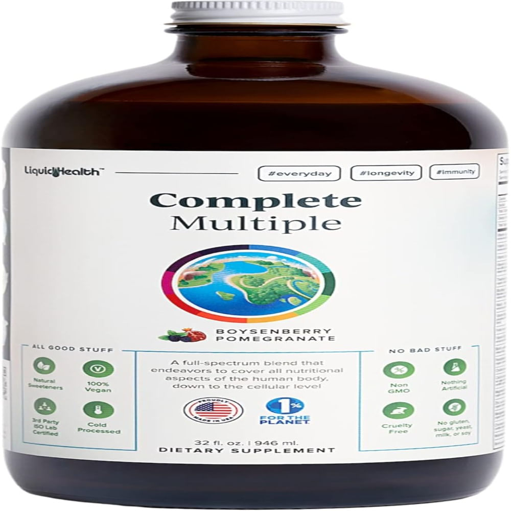 LIQUIDHEALTH Complete Multiple Multivitamínico líquido para adultos vitaminas esenciale minerales