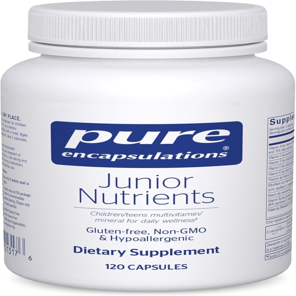 Pure Encapsulations Junior Nutrients  Multivitamínico para niños y adolescentes