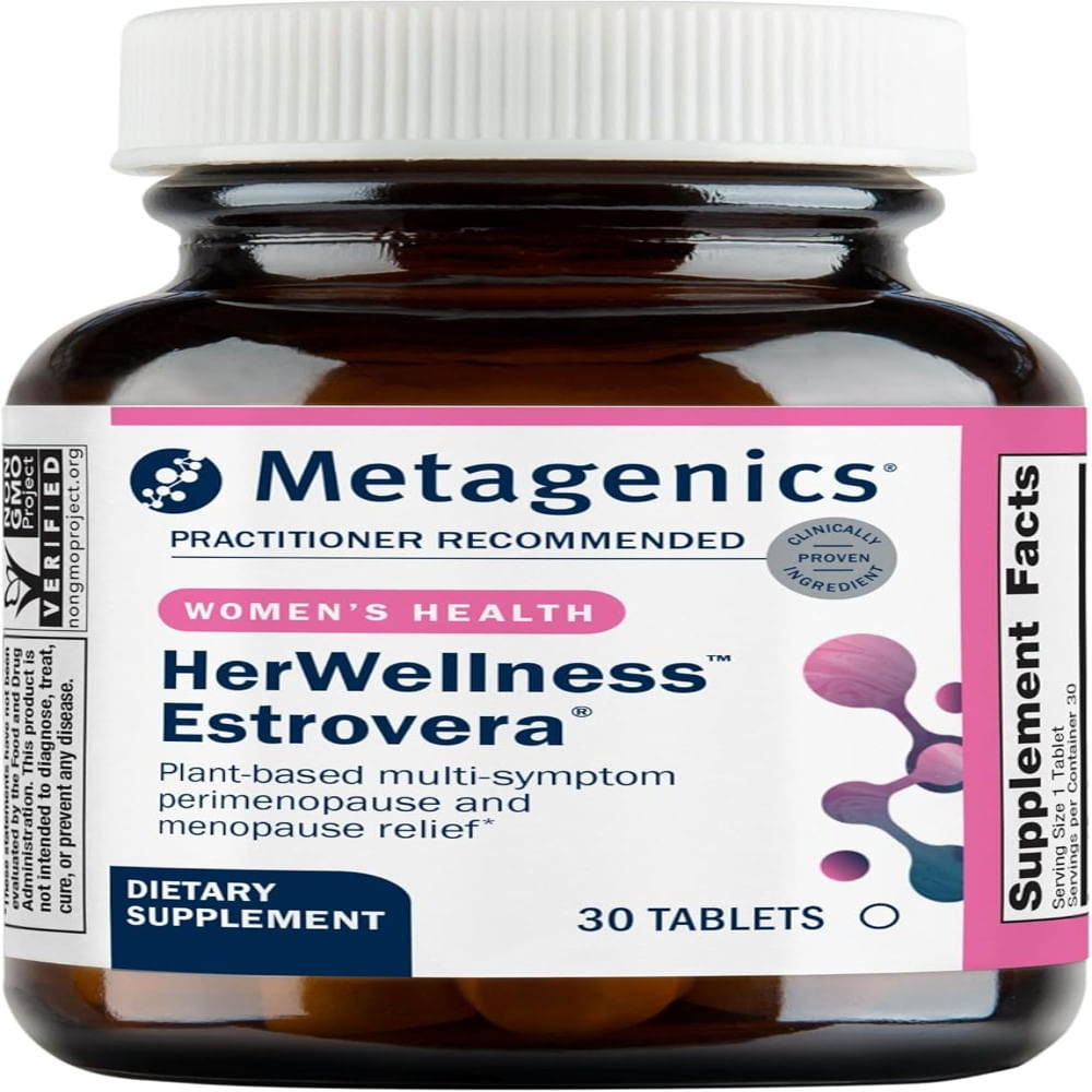 Metagenics HerWellness Estrovera  Suplemento a base de plantas sin hormonas