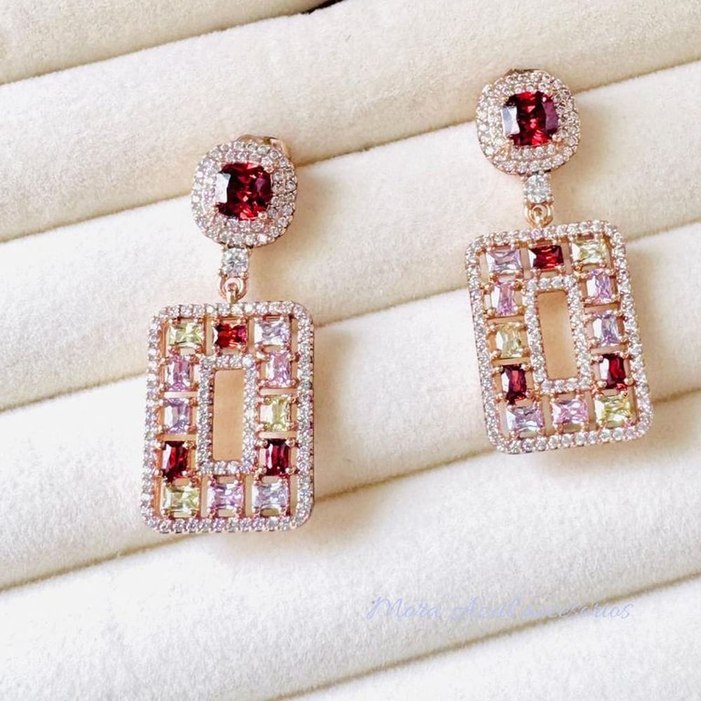 Arete de fiesta - Joyas de Mora azul