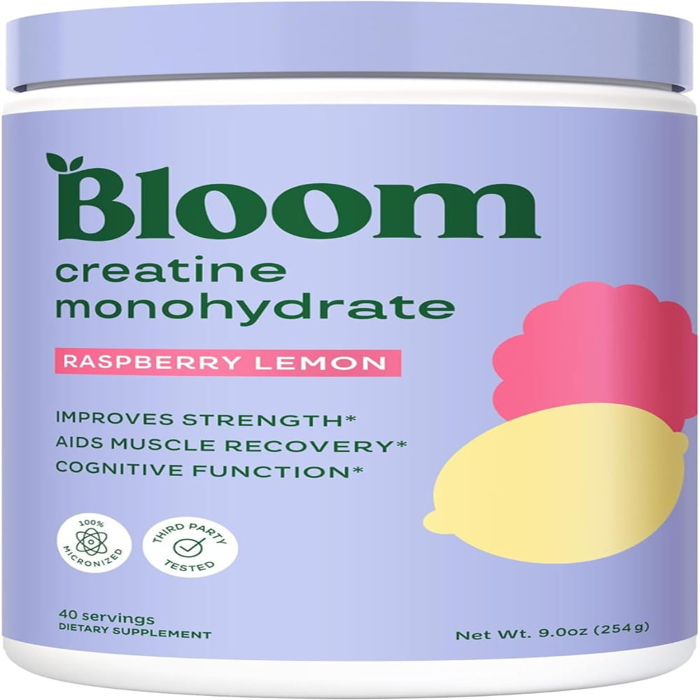 Bloom Nutrition Monohidrato de creatina en polvo