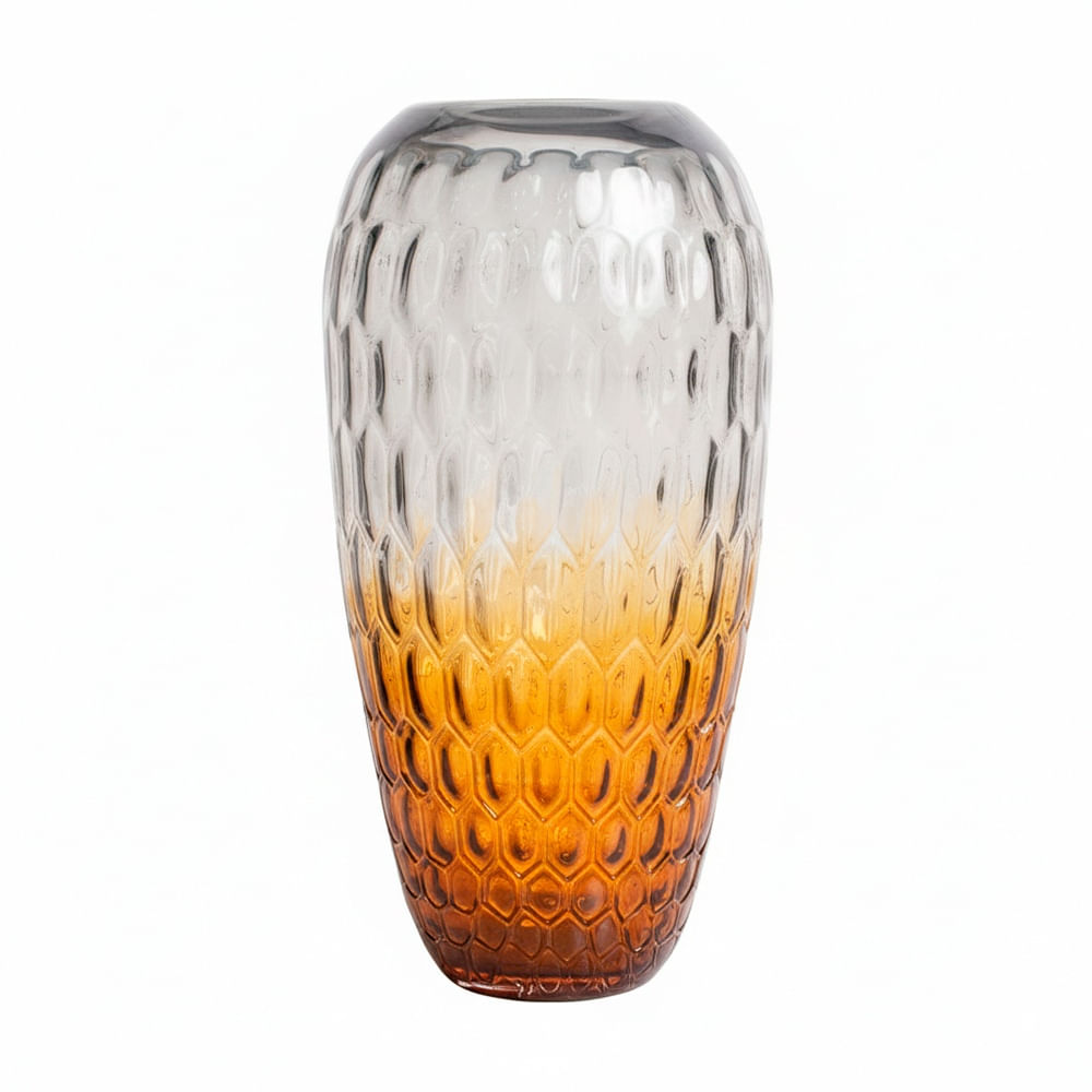 FLORERO AMBAR 39CM VIDRIO MURANO