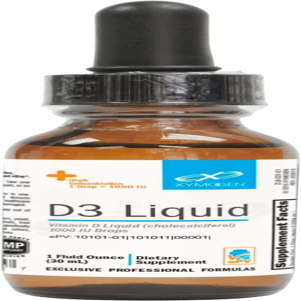 XYMOGEN D3 Liquid - Gotas líquidas de vitamina D con vitamina D3 para apoyar la salud inmunológica