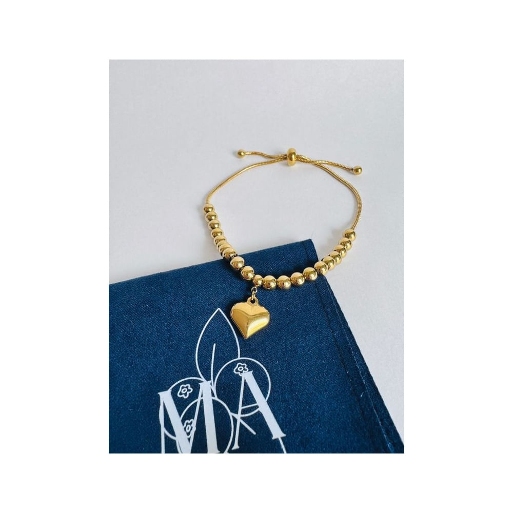 Pulsera corazón - Joyas de Mora azul